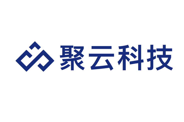 Logo of 聚云科技 (JuYun Technology) in blue Chinese characters with a geometric icon on a white background.