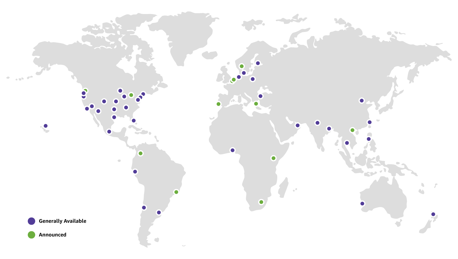 AWS Local Zones global map (last updated May 12, 2026)