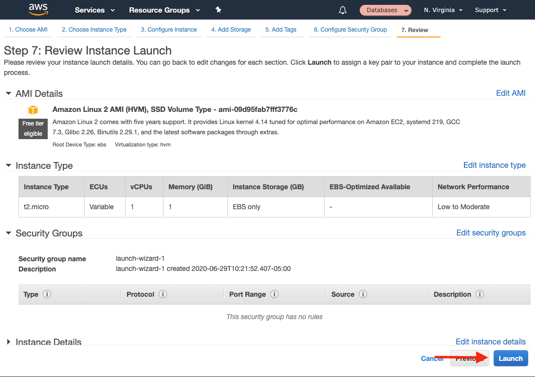 Choose "Launch" to continue